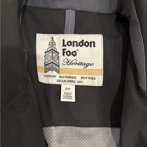 London Fog Heritage Black Coat